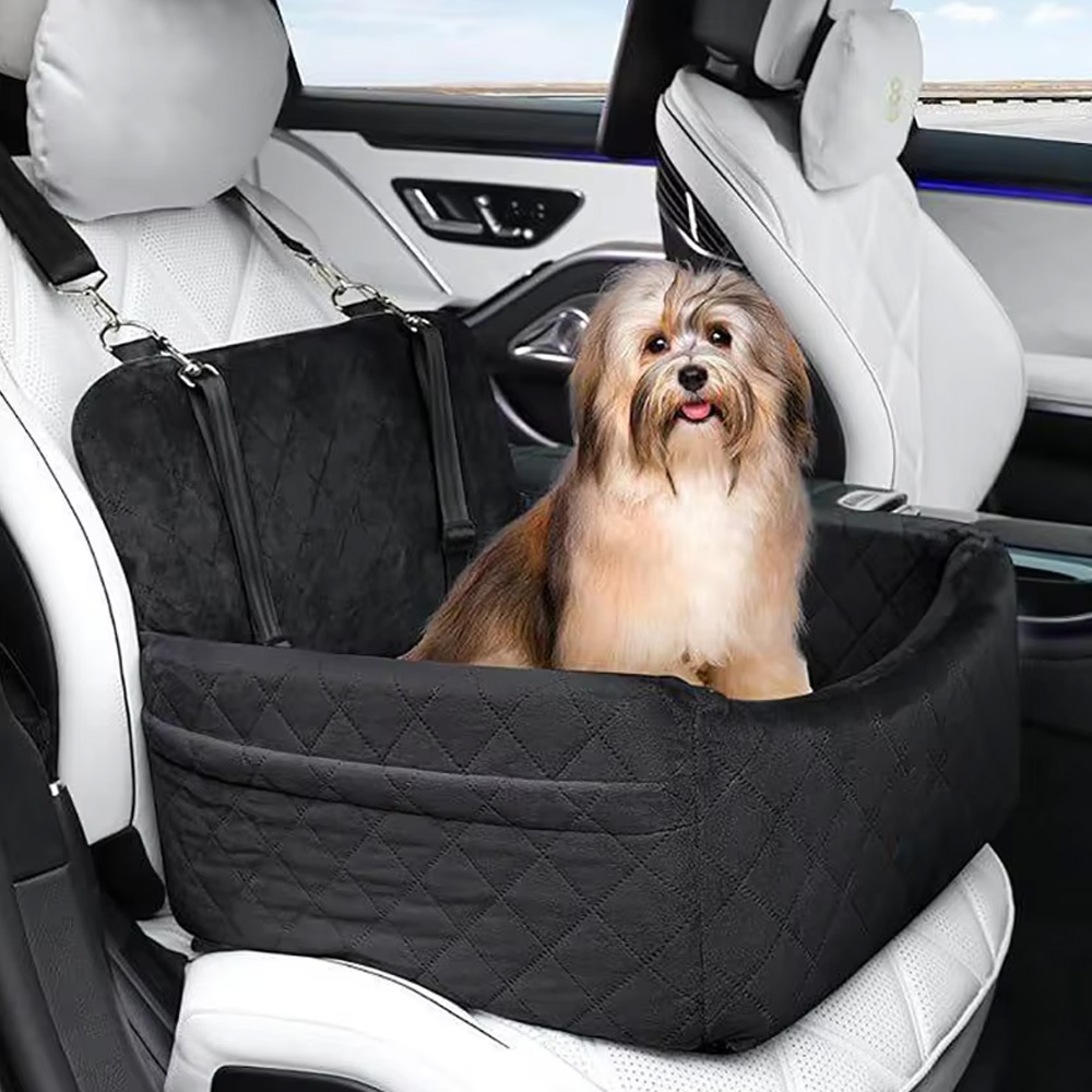 Dog Car Seat Cover Waterproof Back Seat - مقعد سيارة كبير للكلاب، وسادة إضافية