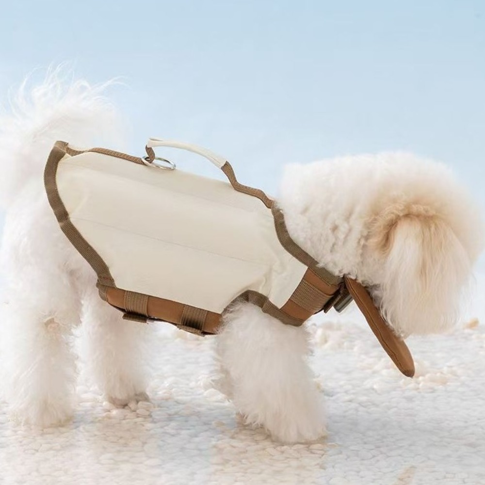 Dog Life Jacket Vest Buoyancy Handle - سترة نجاة قابلة للتعديل للكلاب، تتميز