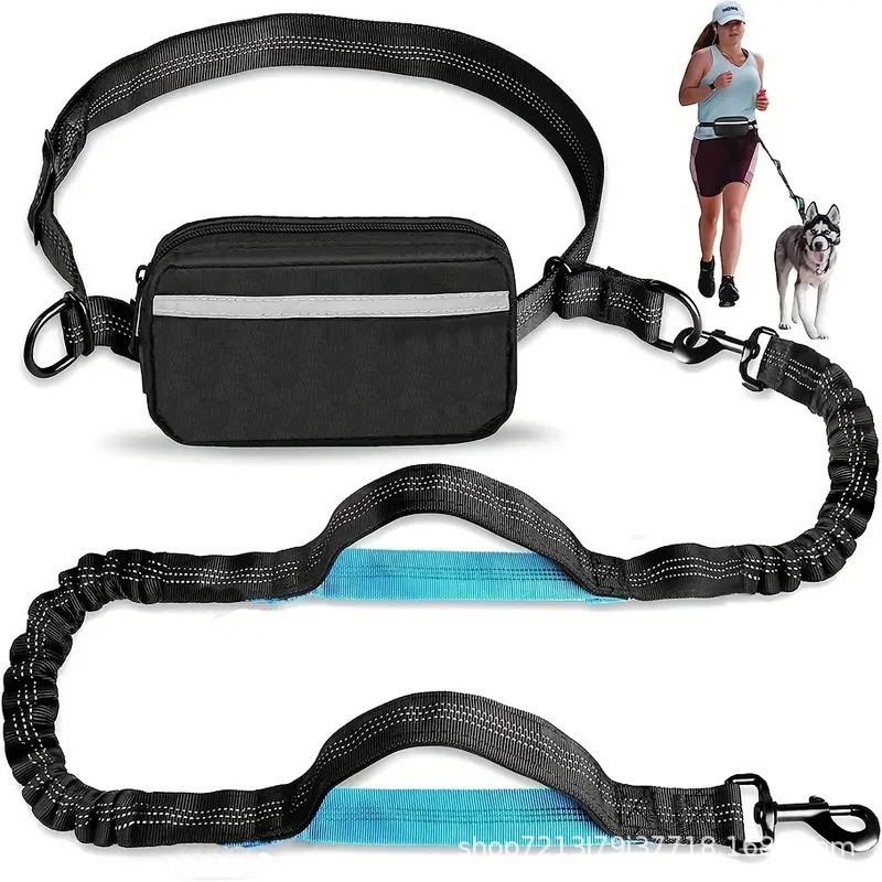 Hands Free Dog Running Leash Waist Belt - حزام خصر لتدريب الكلاب مع حبل