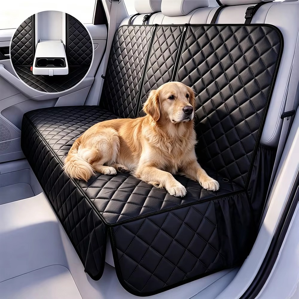 Dog Car Seat Cover Waterproof Back Seat - غطاء مقعد خلفي للسيارة مقاوم للخدوش