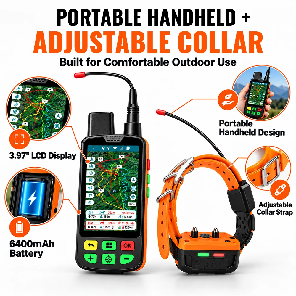 Dog Gps Tracker Collar 4G Waterproof - جهاز تتبع تدريب الحيوانات الأليفة SIHAO