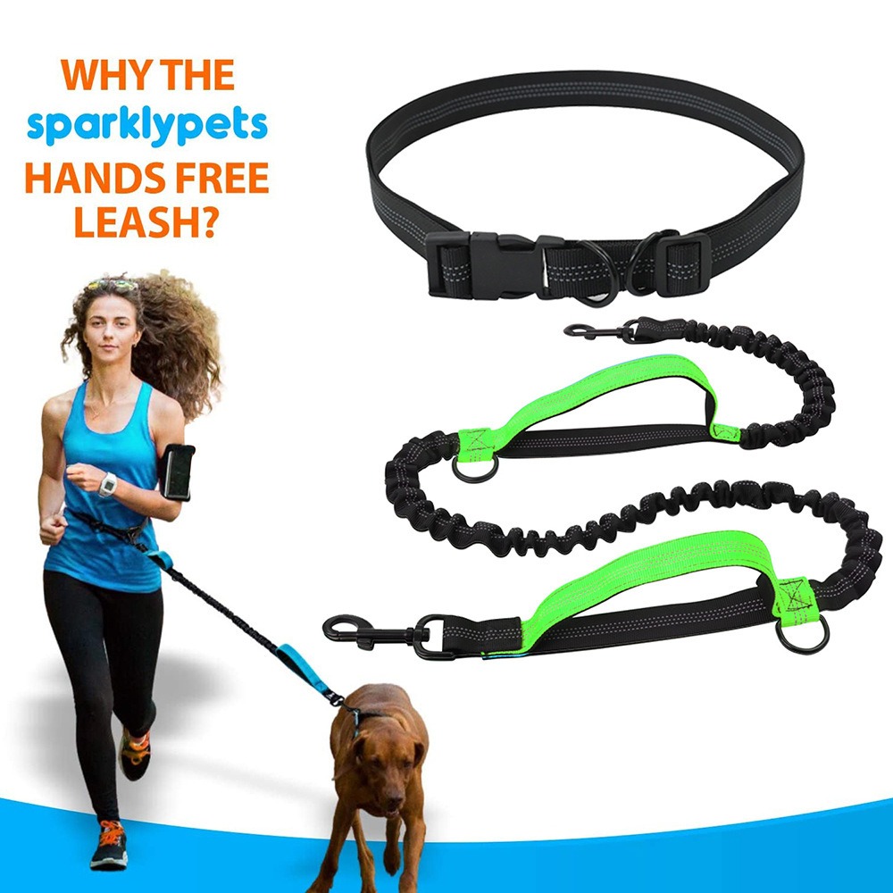 Hands Free Dog Running Leash Waist Belt - حزام للكلاب بدون استخدام اليدين، حزام