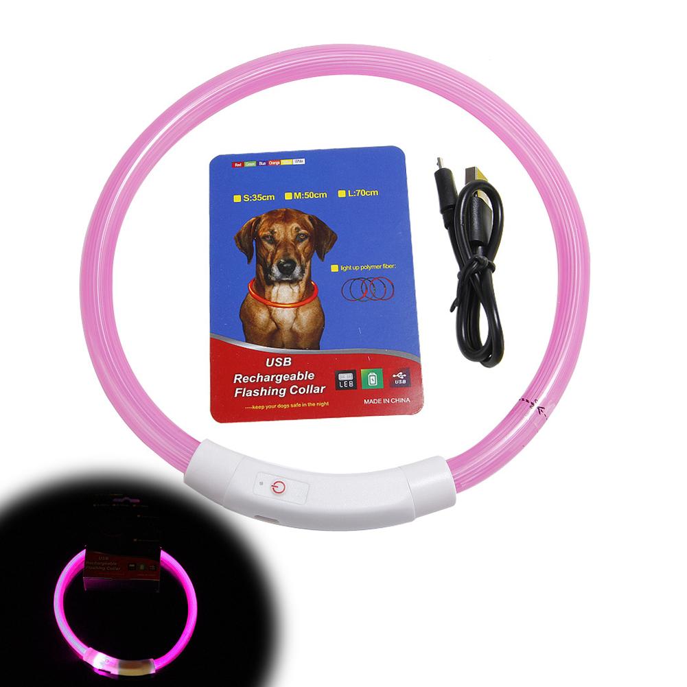Led Dog Collar Glowing Rechargeable Usb - طوق كلب LED قابل لإعادة الشحن
