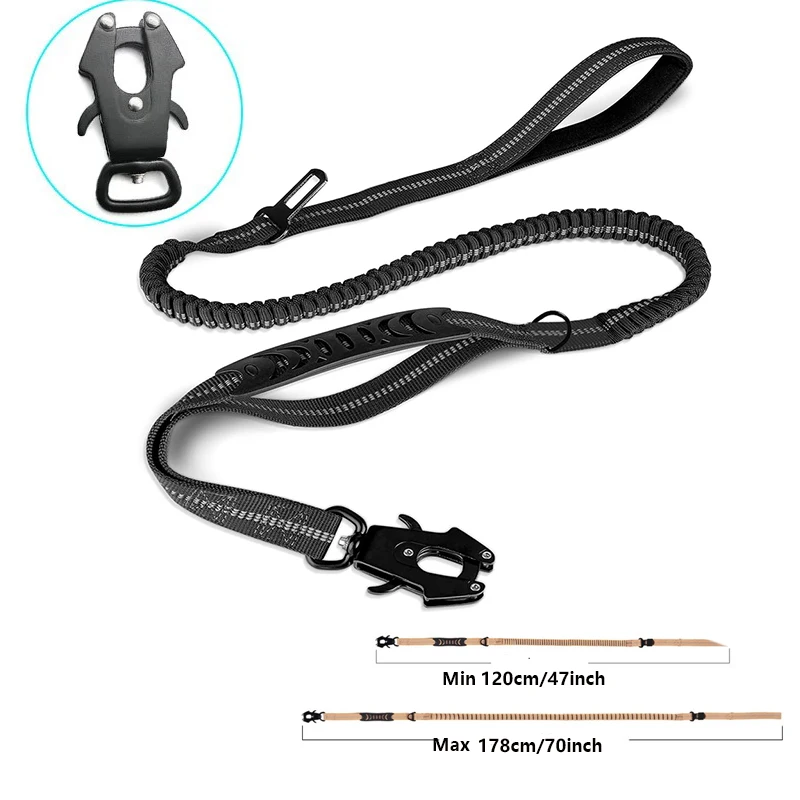 لا سحب الكلب المقود عاكس امتصا - مراجعة Bungee Dog Leash Shock Absorbing وسعره