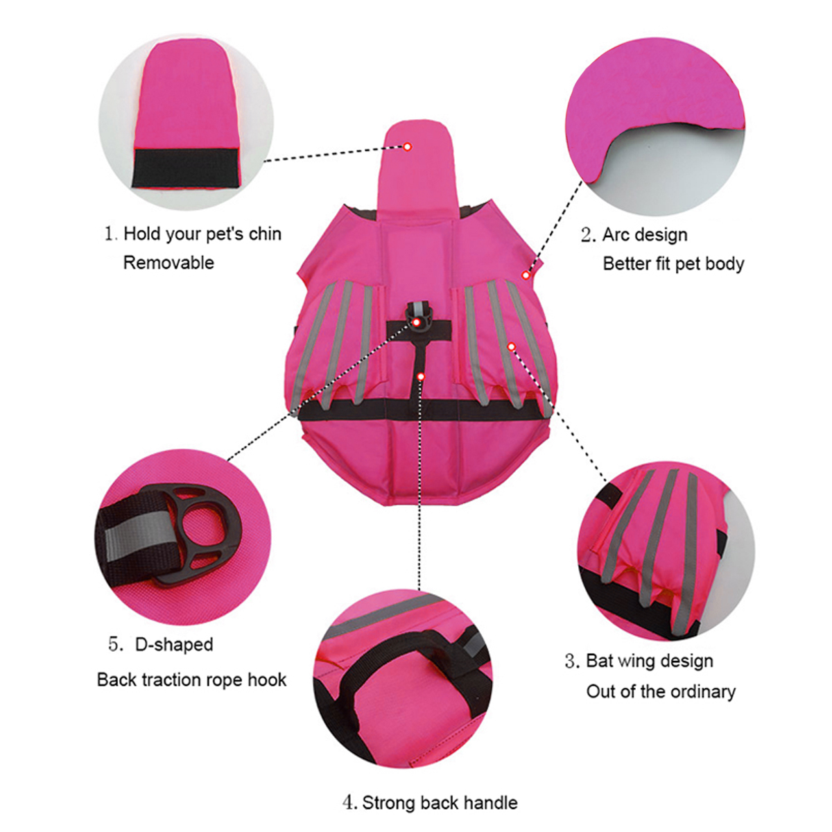 سترة نجاة للكلاب قابلة للتعديل - مراجعة Dog Life Jacket Vest Buoyancy Handle وسعره