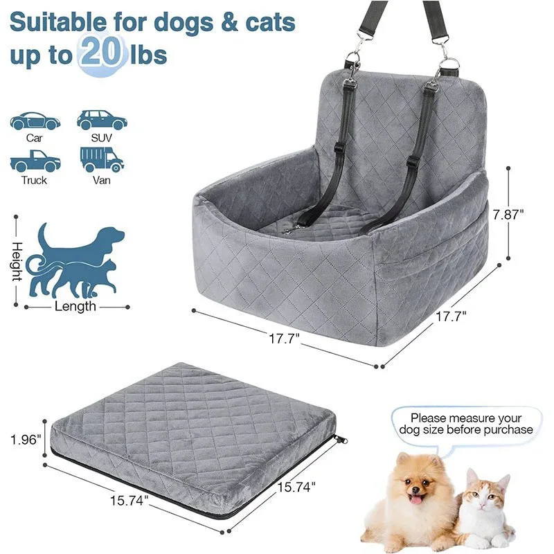 مقعد سيارة كبير للكلاب، وسادة  - مراجعة Dog Car Seat Cover Waterproof Back Seat وسعره