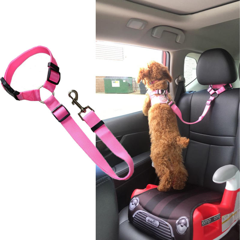 حزام أمان قابل للتعديل للكلاب  - مراجعة Dog Seat Belt Harness Safety Tether وسعره