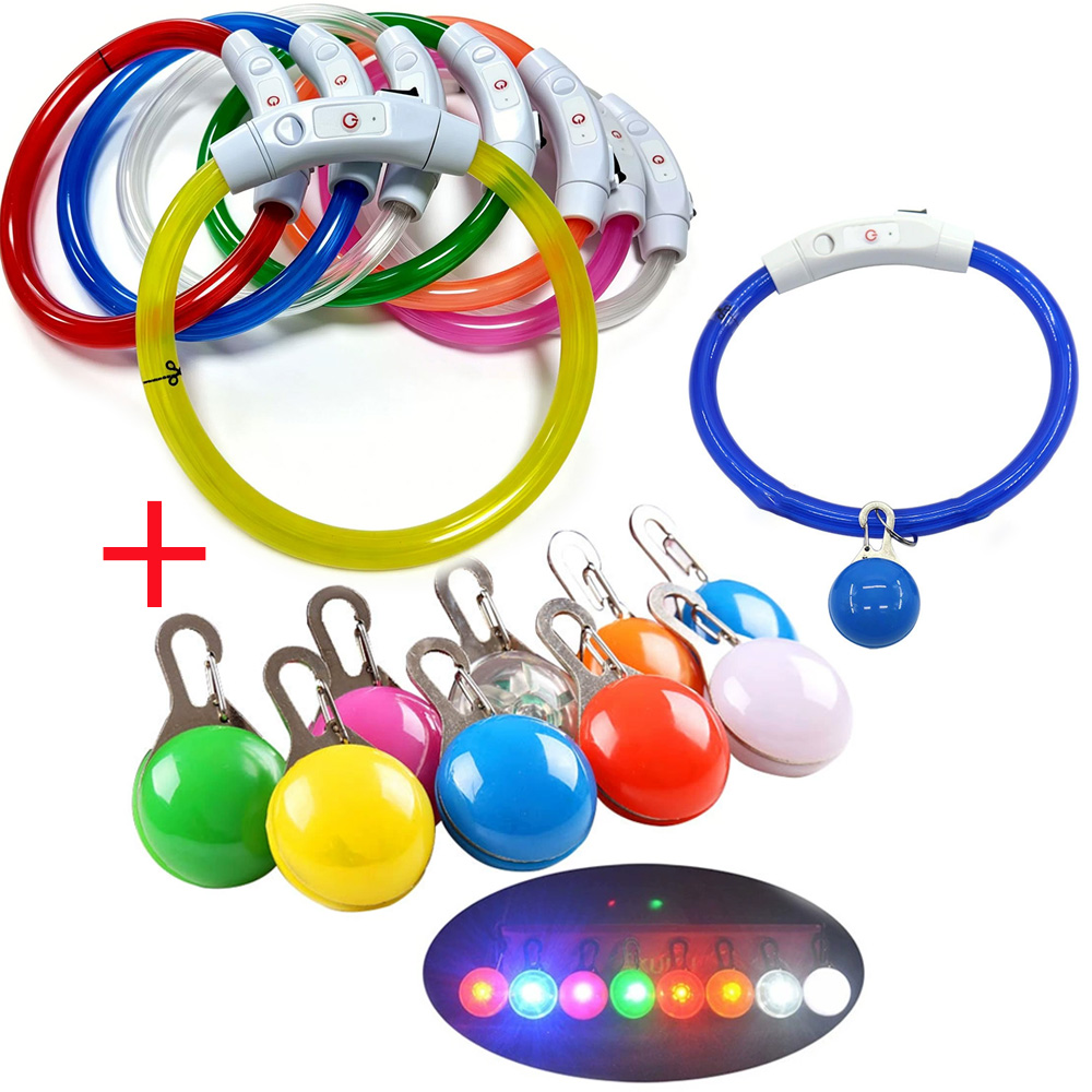 طوق كلب مضيء LED قابل لإعادة ا - مراجعة Led Dog Collar Glowing Rechargeable Usb وسعره