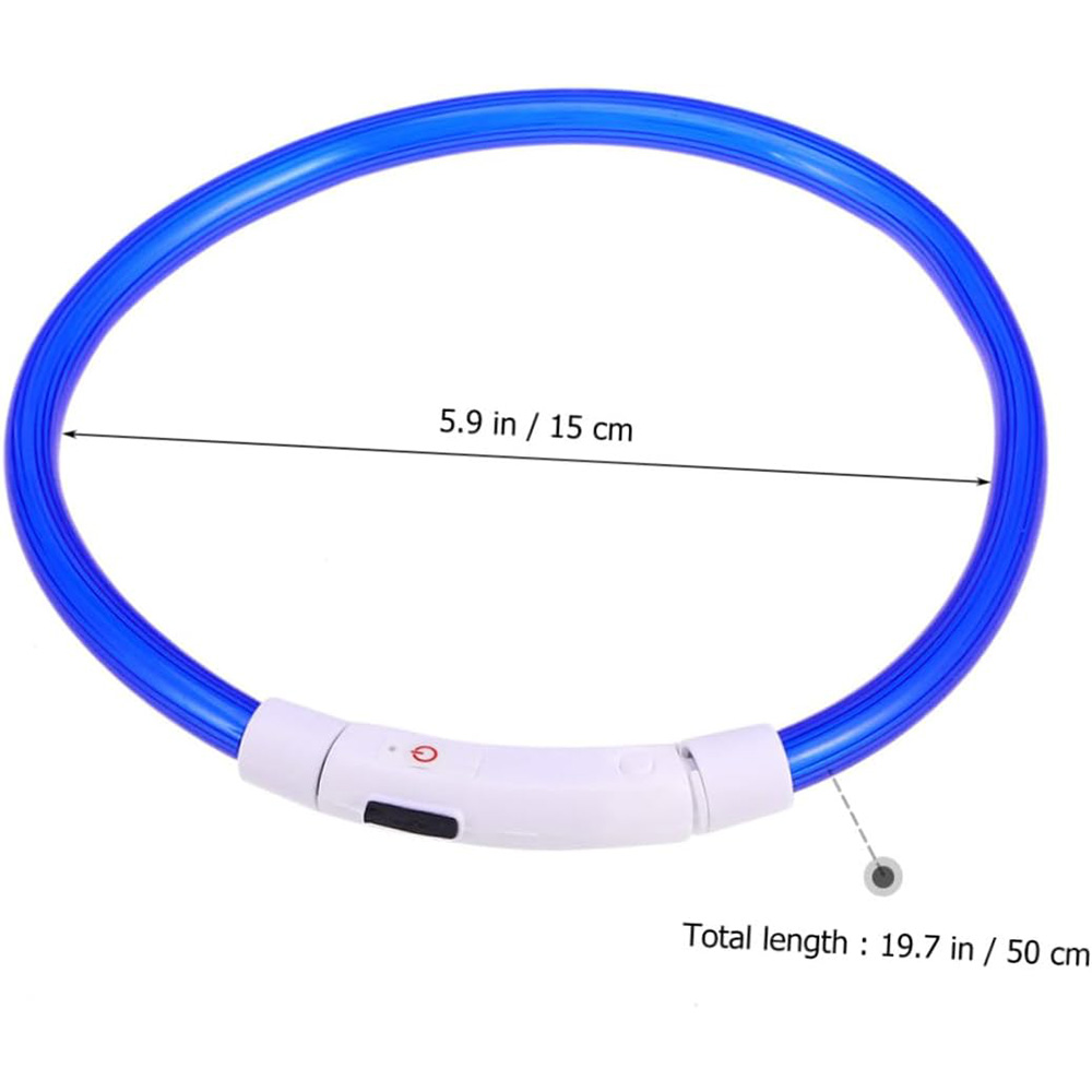 طوق كلب مضيء LED قابل لإعادة ا - مراجعة Led Dog Collar Glowing Rechargeable Usb وسعره
