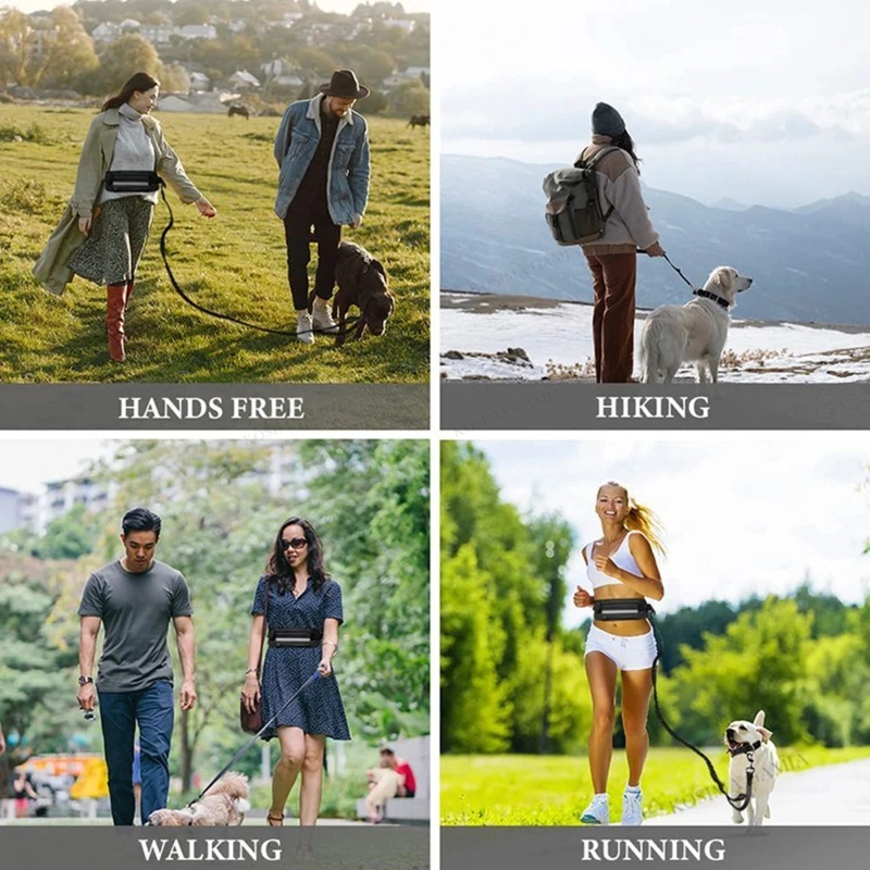 مستلزمات متعددة الوظائف للحيوا - مراجعة Hands Free Dog Running Leash Waist Belt وسعره