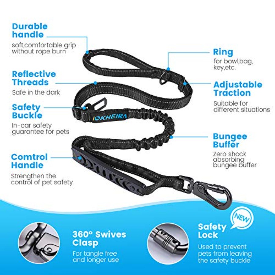 حبل توجيه للكلاب بطول 6 أقدام/ - مراجعة Heavy Duty Dog Leash Rope 6Ft Padded وسعره