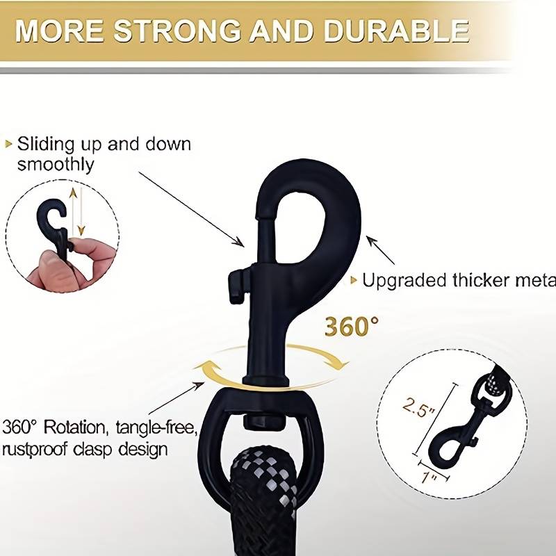 حبل تدريب للكلاب بطول 6 أقدام، - مراجعة Heavy Duty Dog Leash Rope 6Ft Padded وسعره
