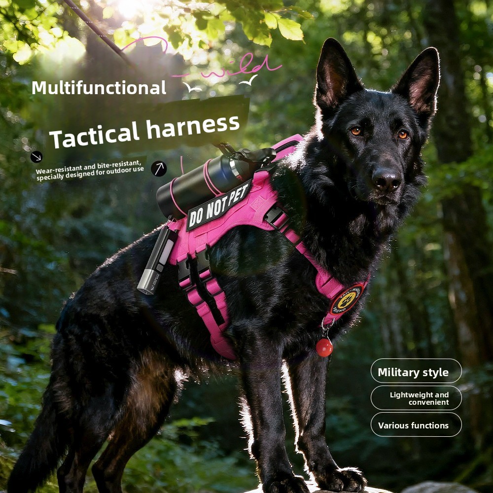 حزام تكتيكي عسكري قابل للتعديل - مراجعة Tactical Dog Harness Military K9 Molle وسعره