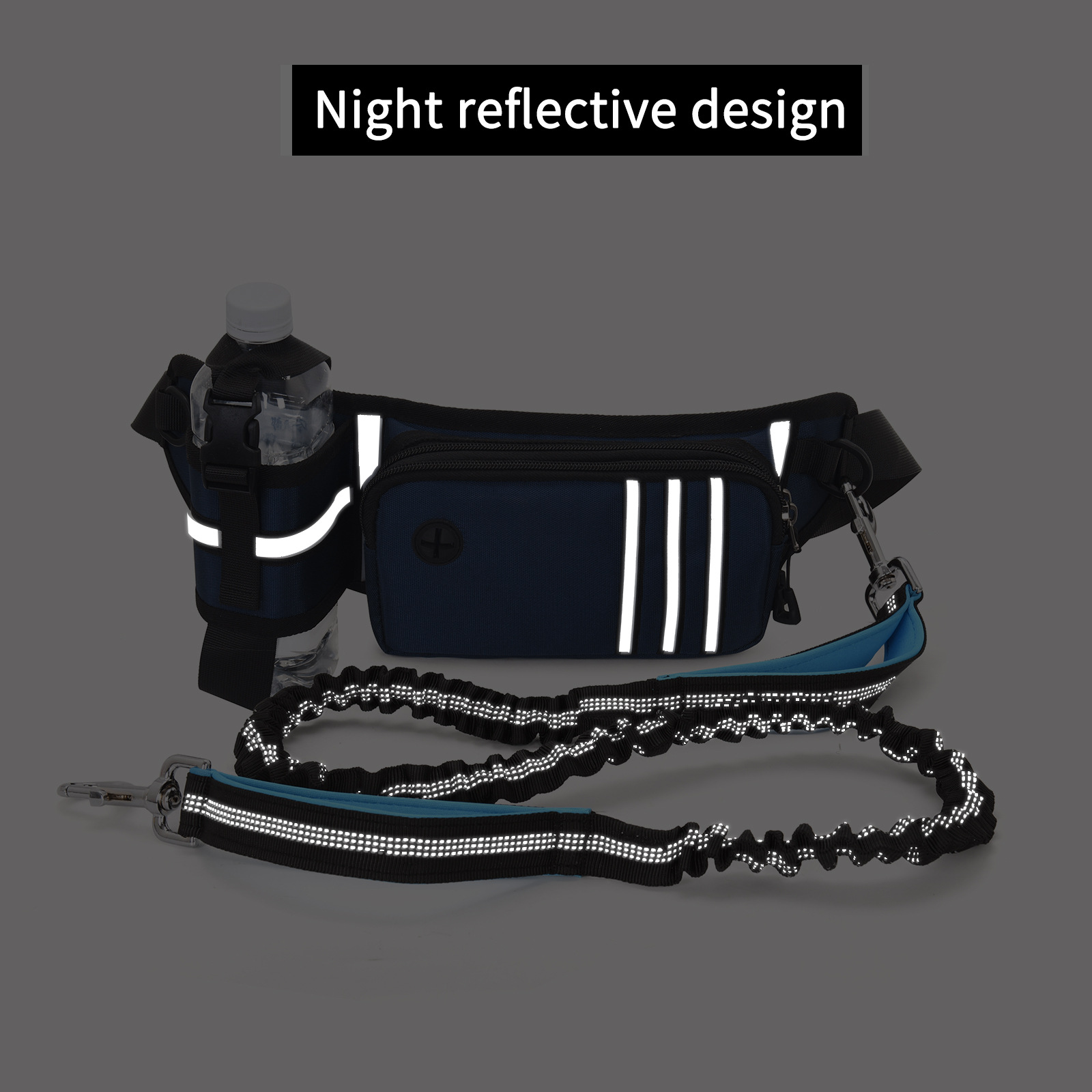 حبل كلب حر اليدين مع حقيبة خصر - مراجعة Hands Free Dog Running Leash Waist Belt وسعره