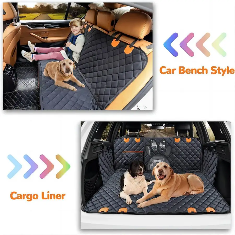 غطاء مقعد السيارة للكلاب للمقع - مراجعة Dog Car Seat Cover Waterproof Back Seat وسعره