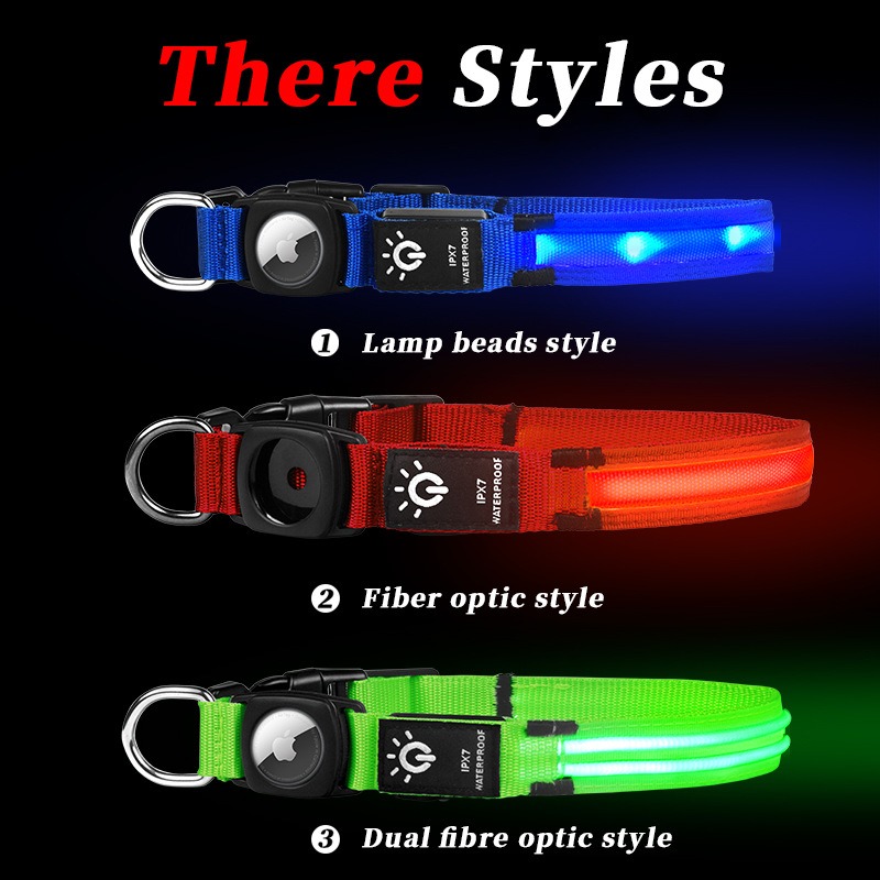 طوق كلب مضيء LED قابل لإعادة ا - مراجعة Led Dog Collar Glowing Rechargeable Usb وسعره