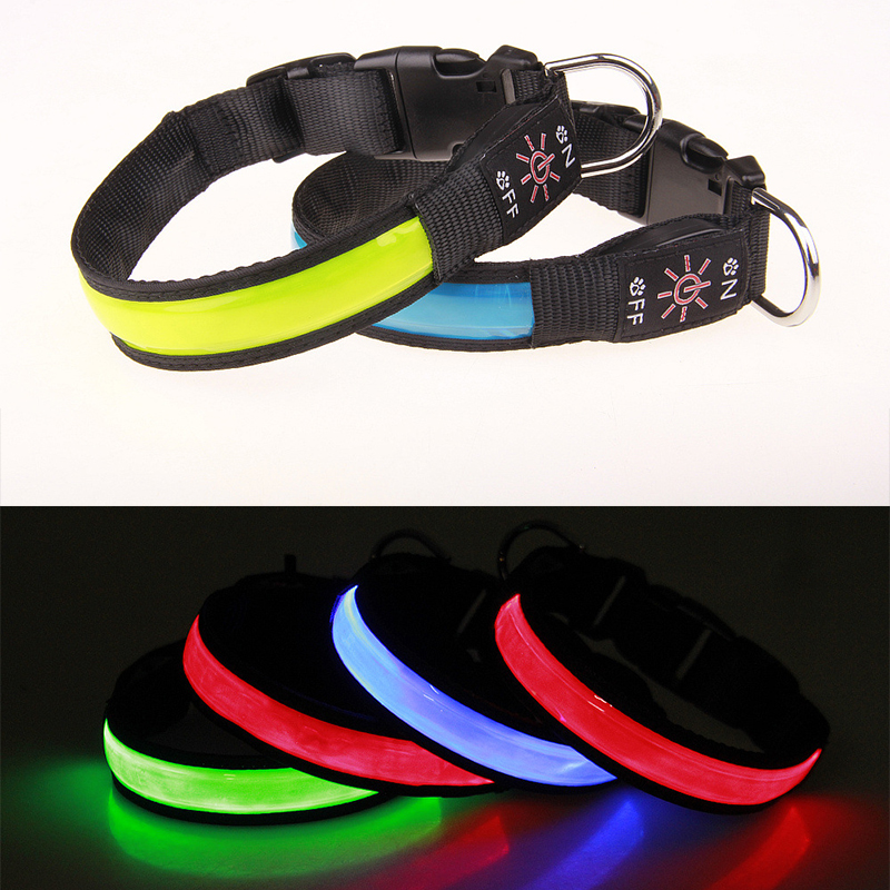 Pinkycolor USB شحن LED الكلب ط - مراجعة Led Dog Collar Glowing Rechargeable Usb وسعره