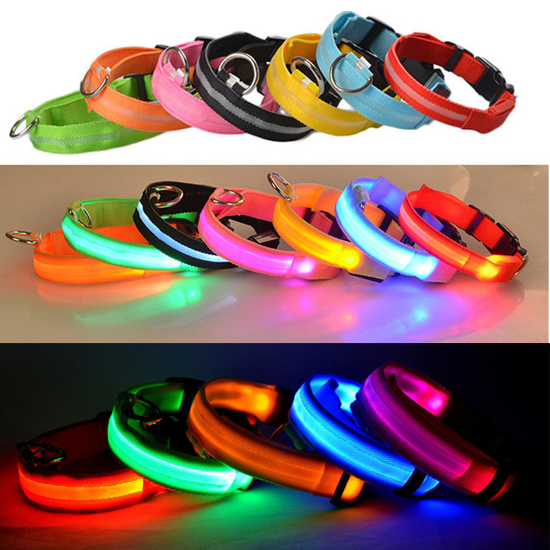 الملونة USB قابلة للشحن كلب LE - مراجعة Led Dog Collar Glowing Rechargeable Usb وسعره