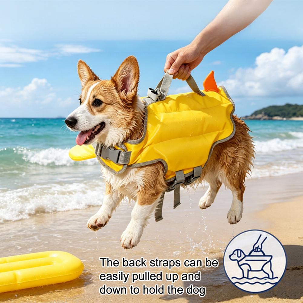 سترة نجاة للكلاب، سترة سباحة ل - مراجعة Dog Life Jacket Vest Buoyancy Handle وسعره