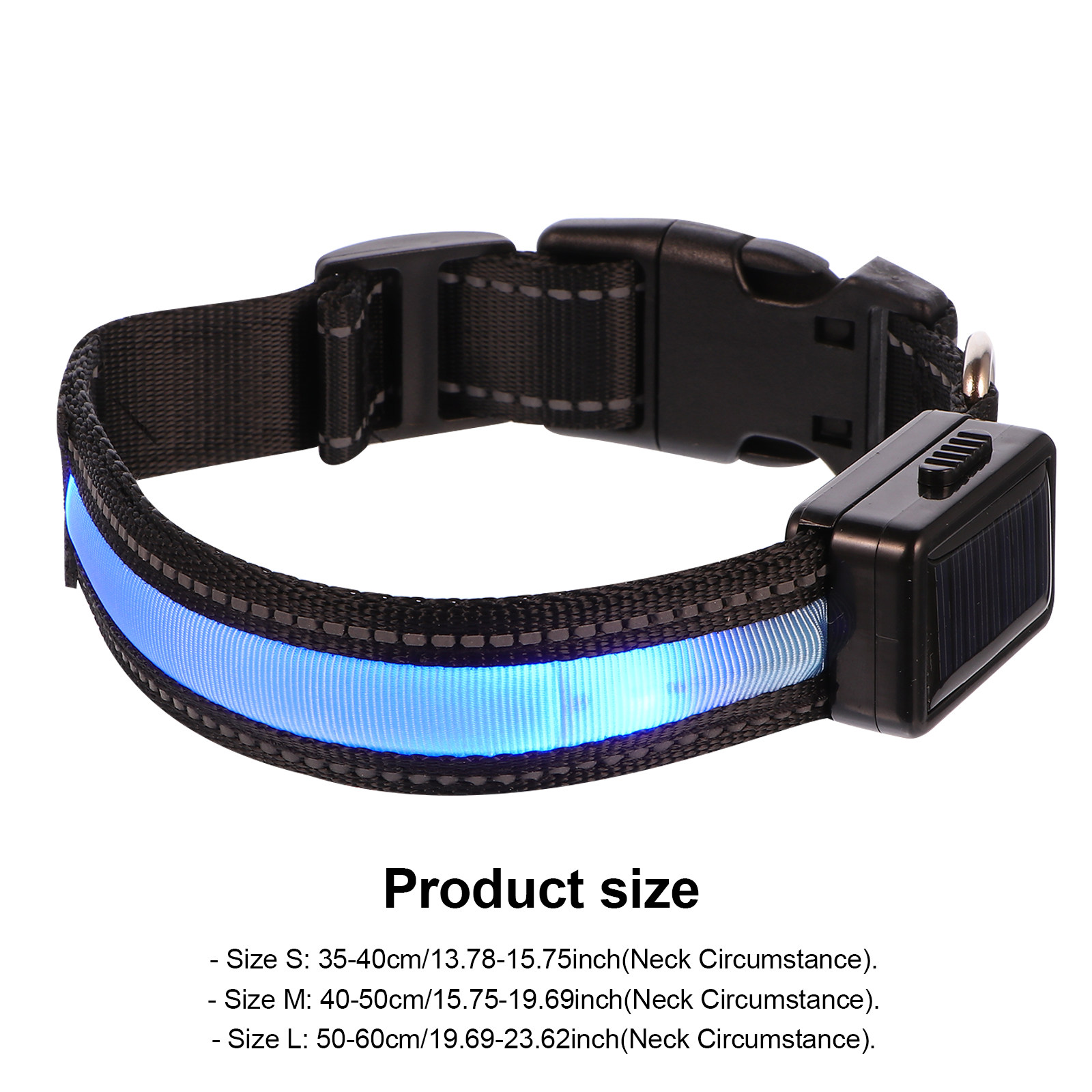 طقم واحد من طوق الكلاب المضيء  - مراجعة Led Dog Collar Glowing Rechargeable Usb وسعره