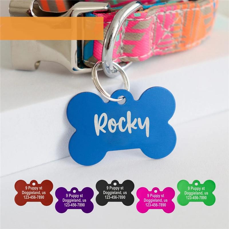 بطاقة تعريف شخصية للحيوانات ال - مراجعة Reflective Dog Collar Personalized Engraved وسعره