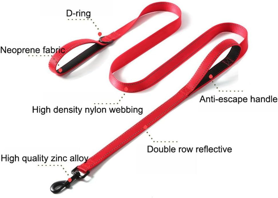 مقود كلب عالي التحمل بطول 6 أق - مراجعة Heavy Duty Dog Leash Rope 6Ft Padded وسعره