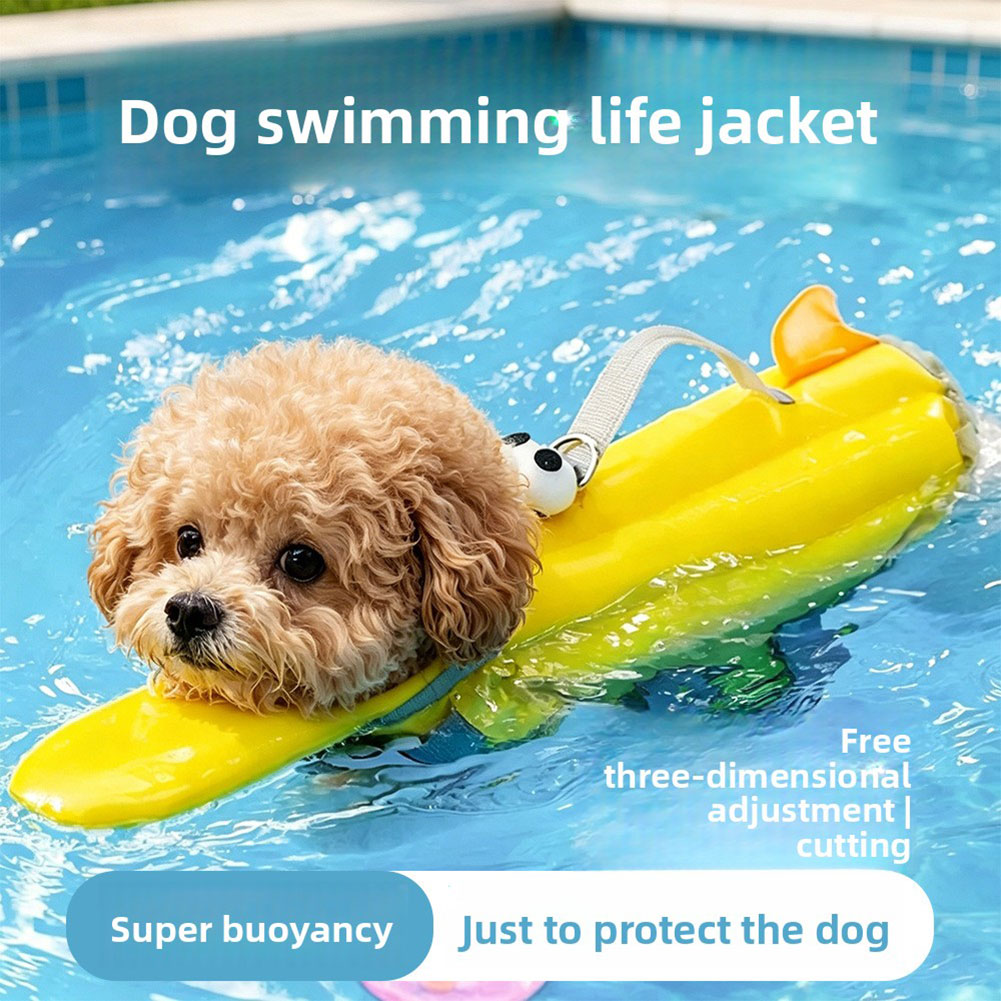 سترات نجاة للكلاب عالية الطفو  - مراجعة Dog Life Jacket Vest Buoyancy Handle وسعره