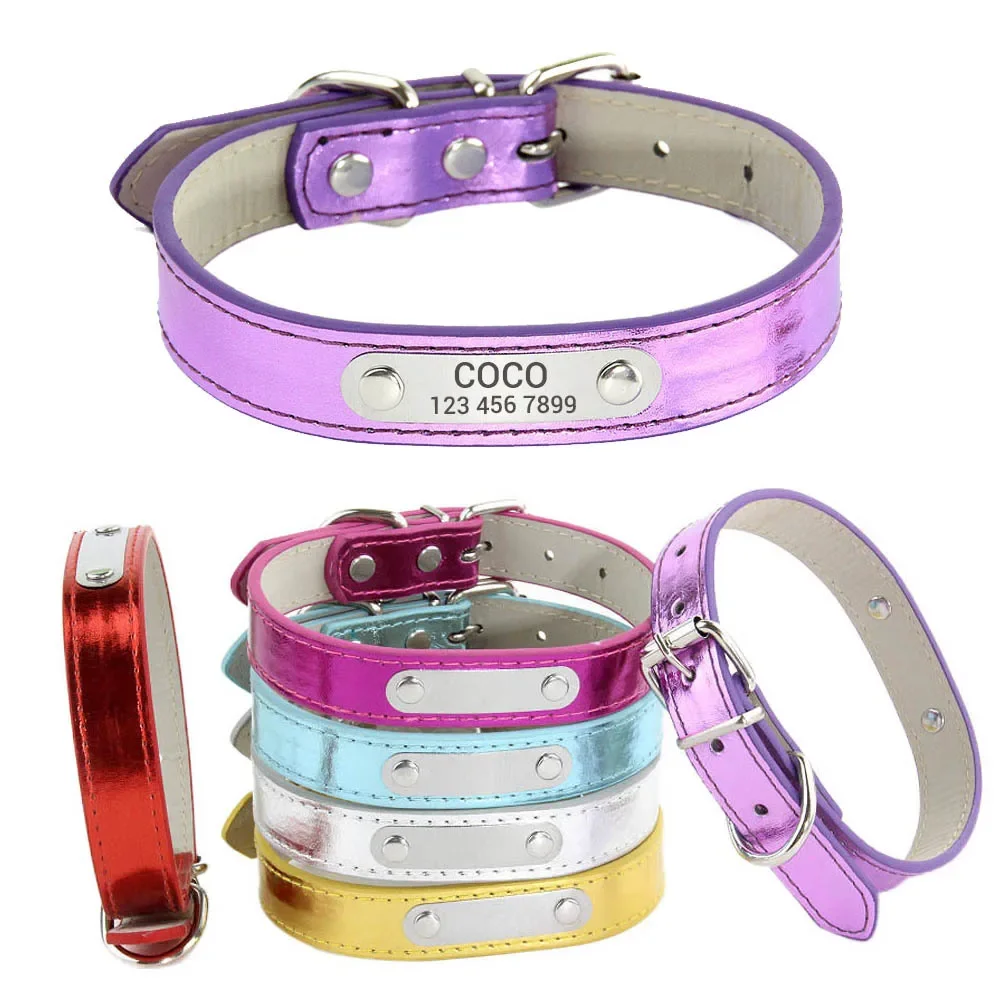 مخصص بلينغ الجلود الكلب مع الا - مراجعة Reflective Dog Collar Personalized Engraved وسعره