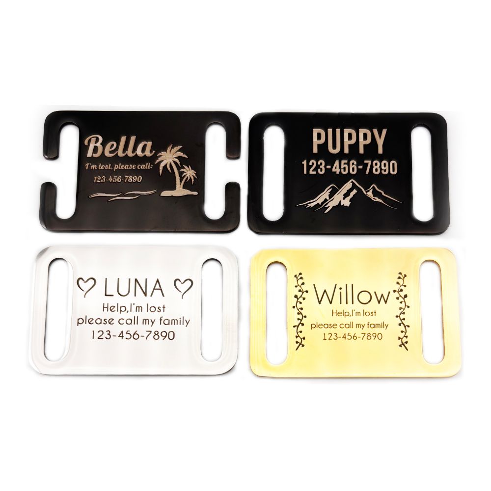 علامة معرف الحيوانات الأليفة ا - مراجعة Reflective Dog Collar Personalized Engraved وسعره