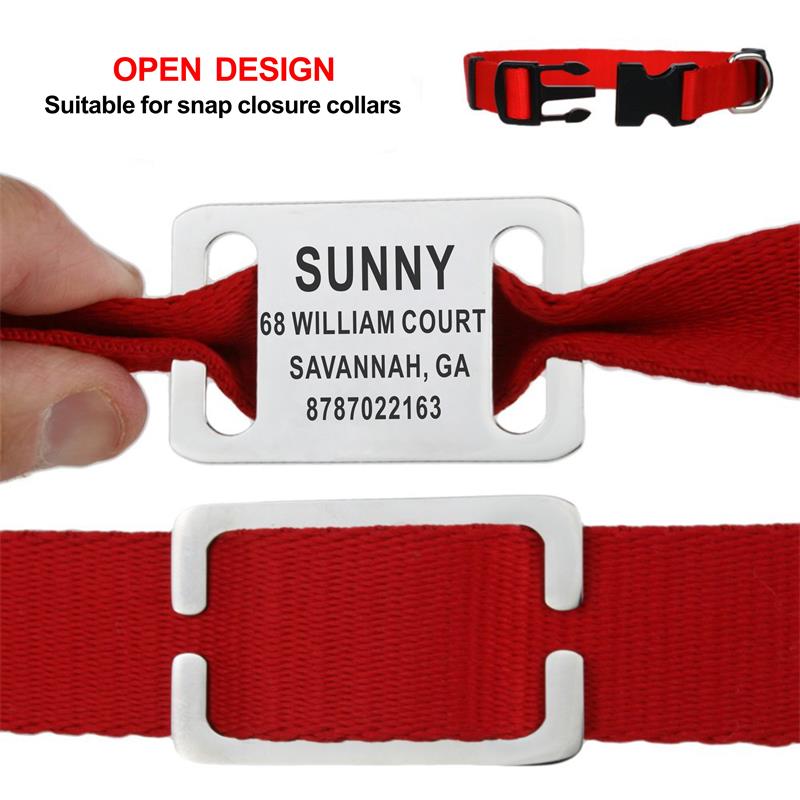 علامة معرف الحيوانات الأليفة ا - مراجعة Reflective Dog Collar Personalized Engraved وسعره