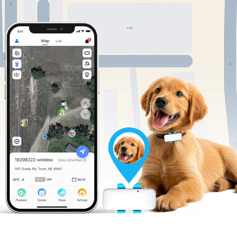 جهاز تتبع GPS ذكي للحيوانات ال - مراجعة Dog Gps Tracker Collar 4G Waterproof وسعره