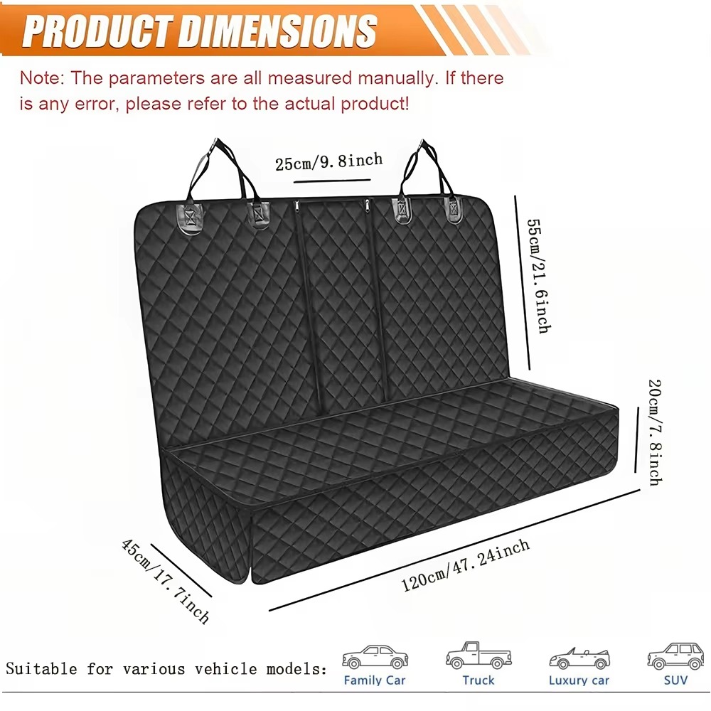 غطاء مقعد خلفي للسيارة مقاوم ل - مراجعة Dog Car Seat Cover Waterproof Back Seat وسعره