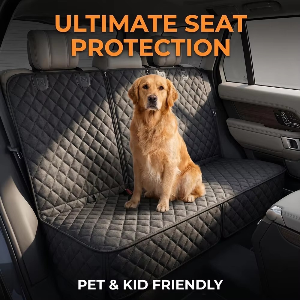 غطاء مقعد خلفي للسيارة مقاوم ل - مراجعة Dog Car Seat Cover Waterproof Back Seat وسعره
