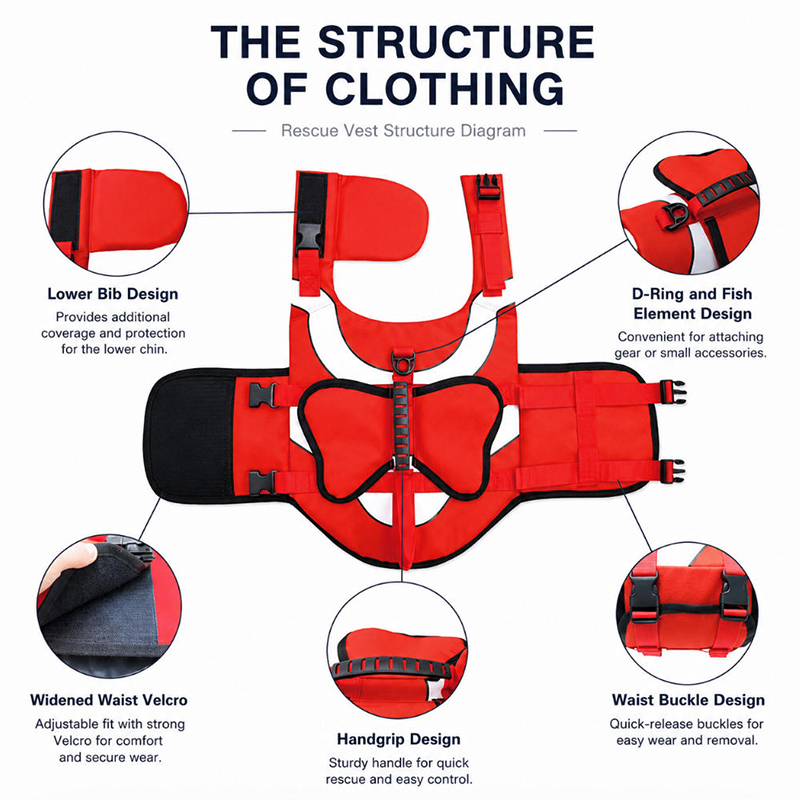 سترة نجاة للكلاب قابلة للتعديل - مراجعة Dog Life Jacket Vest Buoyancy Handle وسعره