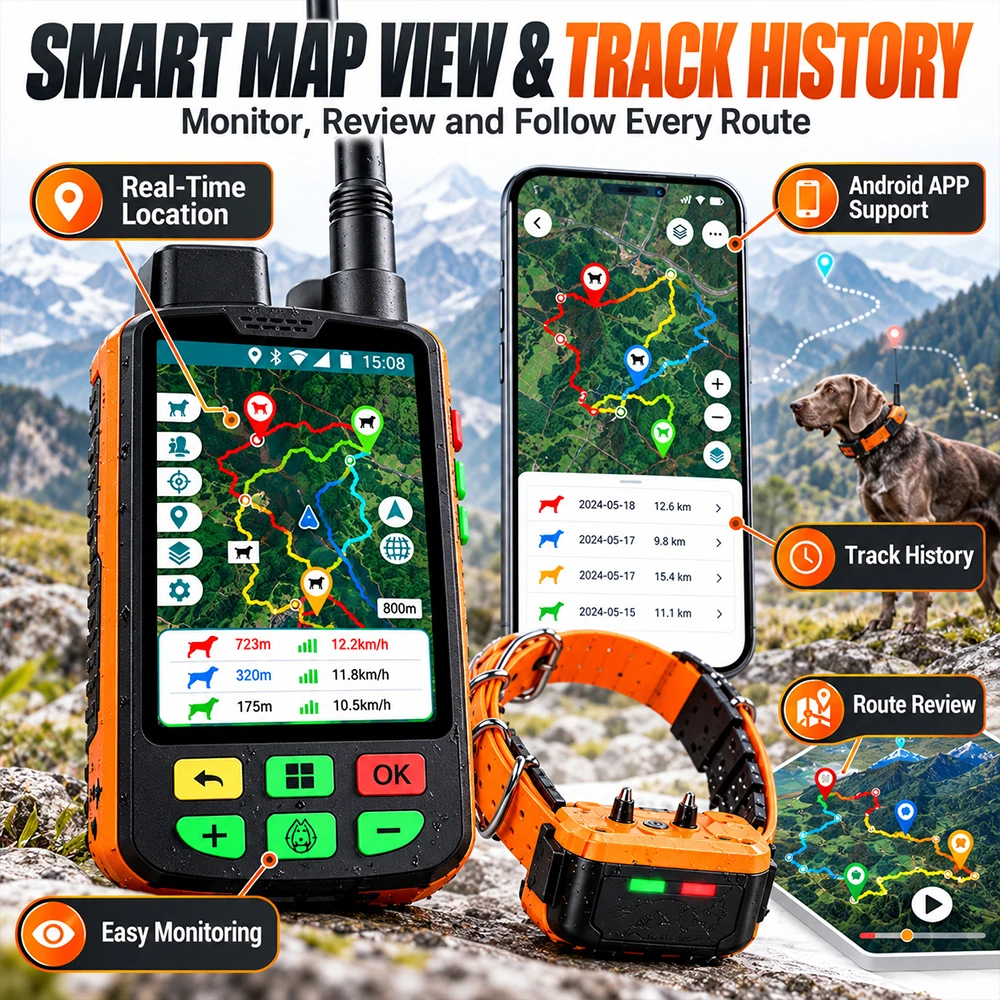 جهاز تتبع تدريب الحيوانات الأل - مراجعة Dog Gps Tracker Collar 4G Waterproof وسعره