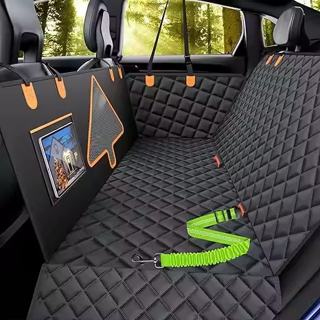 غطاء مقعد سيارة للحيوانات الأل - مراجعة Dog Car Seat Cover Waterproof Back Seat وسعره