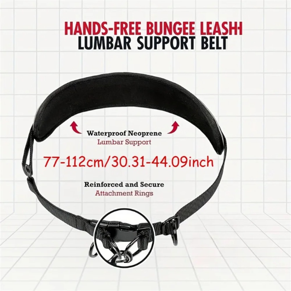 حقيبة خصر للجري مع حزام للحيوا - مراجعة Hands Free Dog Running Leash Waist Belt وسعره