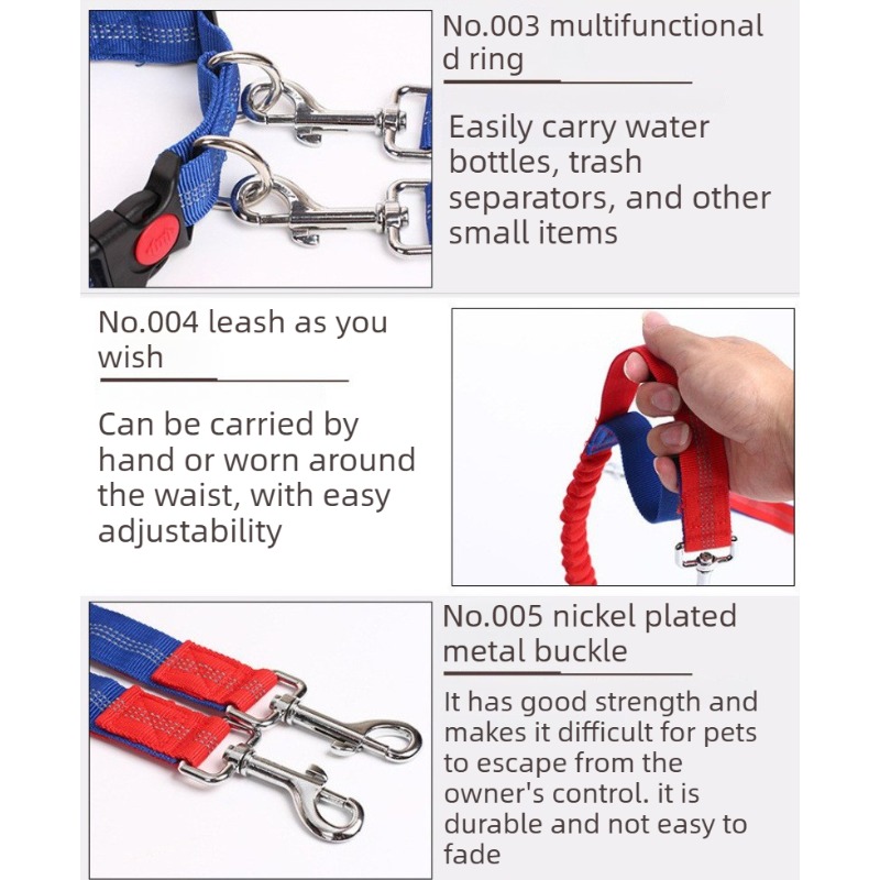 حزام مشي للكلاب بدون استخدام ا - مراجعة Hands Free Dog Running Leash Waist Belt وسعره