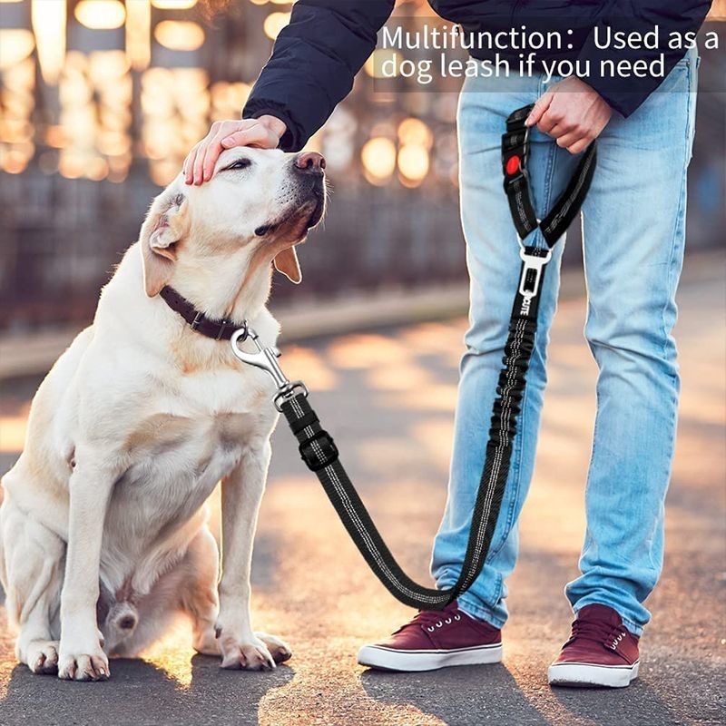 حزام أمان للكلاب في السيارة قا - مراجعة Dog Seat Belt Harness Safety Tether وسعره