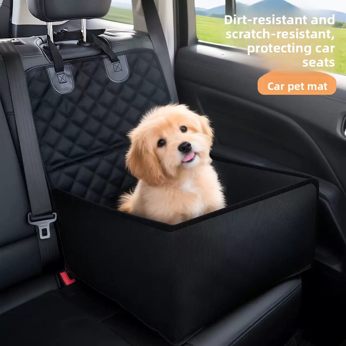 غطاء مقعد خلفي للسيارة مقاوم ل - مراجعة Dog Car Seat Cover Waterproof Back Seat وسعره