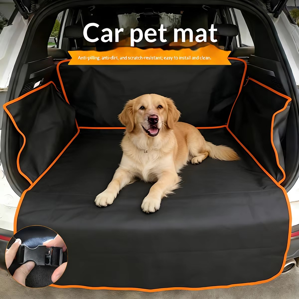 غطاء حماية لصندوق السيارة - غط - مراجعة Dog Car Seat Cover Waterproof Back Seat وسعره