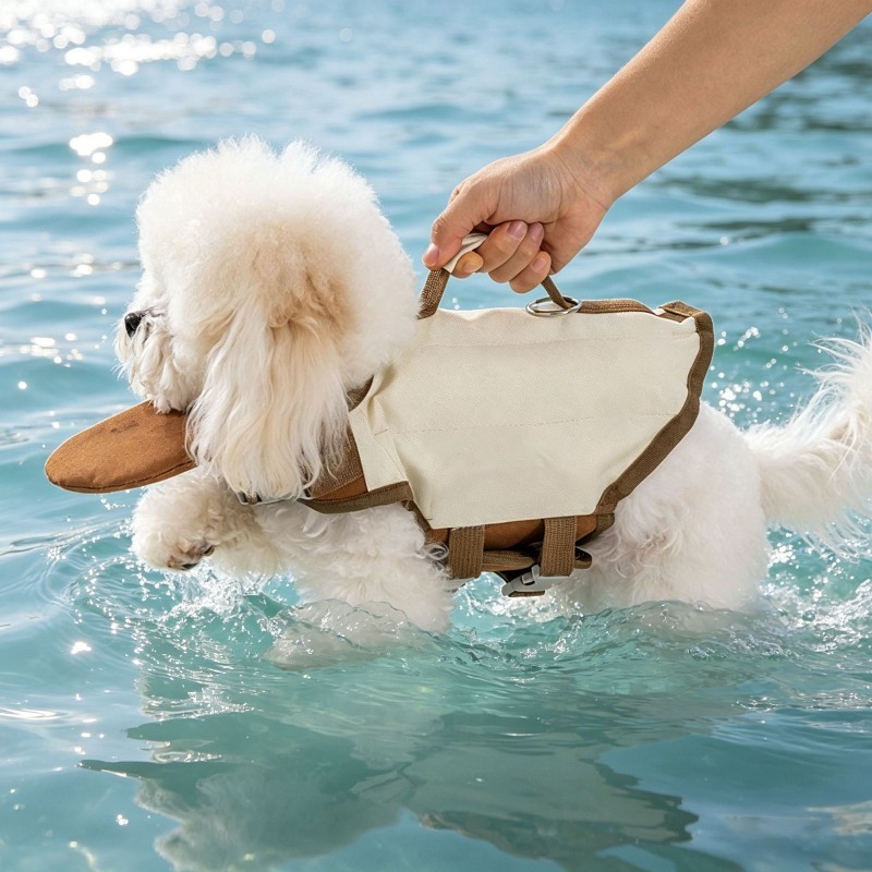 سترة نجاة للكلاب مع مقبض إنقاذ - مراجعة Dog Life Jacket Vest Buoyancy Handle وسعره