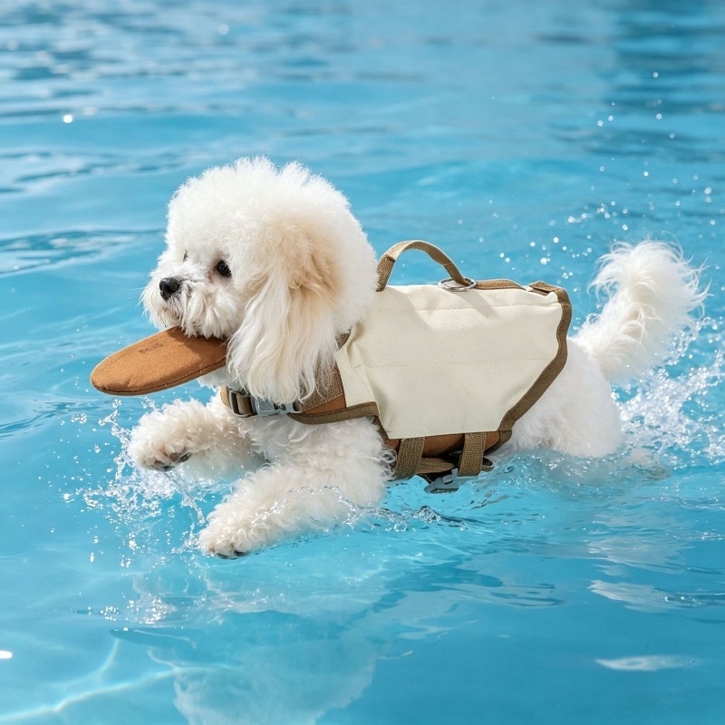 سترة نجاة للكلاب مع مقبض إنقاذ - مراجعة Dog Life Jacket Vest Buoyancy Handle وسعره