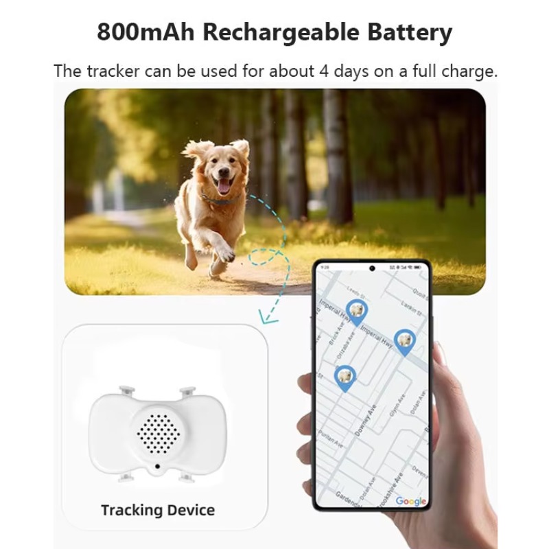 جهاز تتبع الحيوانات الأليفة ال - مراجعة Dog Gps Tracker Collar 4G Waterproof وسعره