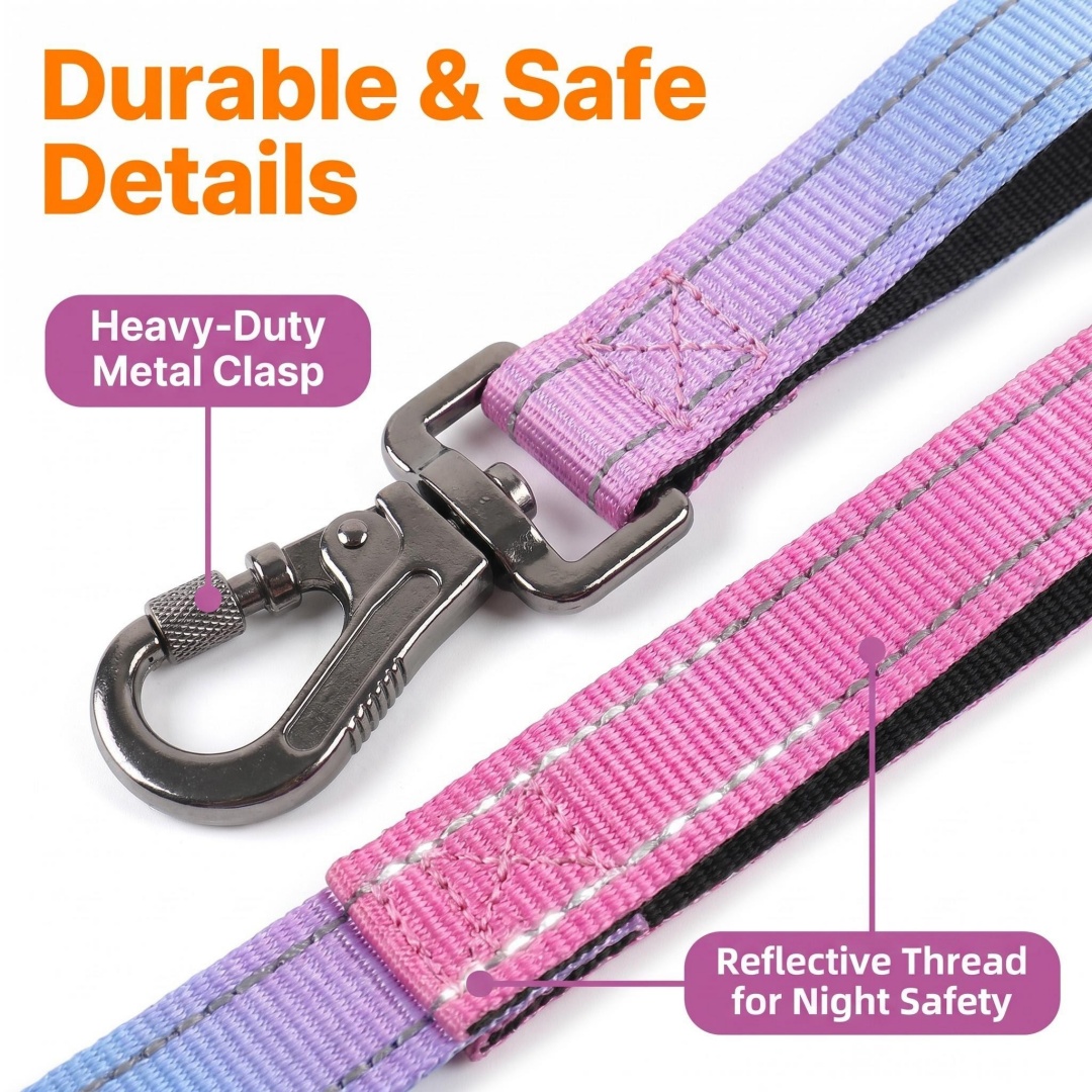 حبل توجيه للكلاب بدون استخدام  - مراجعة Bungee Dog Leash Shock Absorbing وسعره