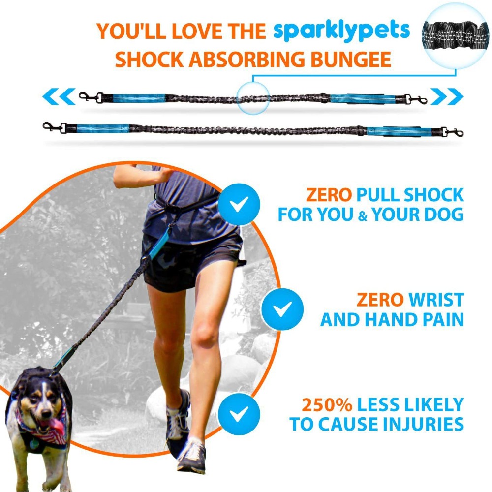 حزام للكلاب بدون استخدام اليدي - مراجعة Hands Free Dog Running Leash Waist Belt وسعره