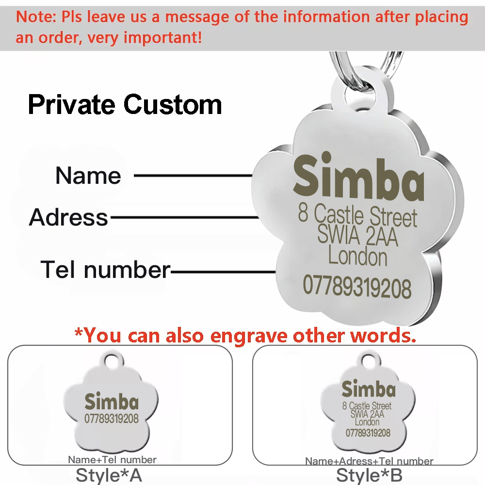 شحن شخصية الكلب القط لوحة العل - مراجعة Reflective Dog Collar Personalized Engraved وسعره