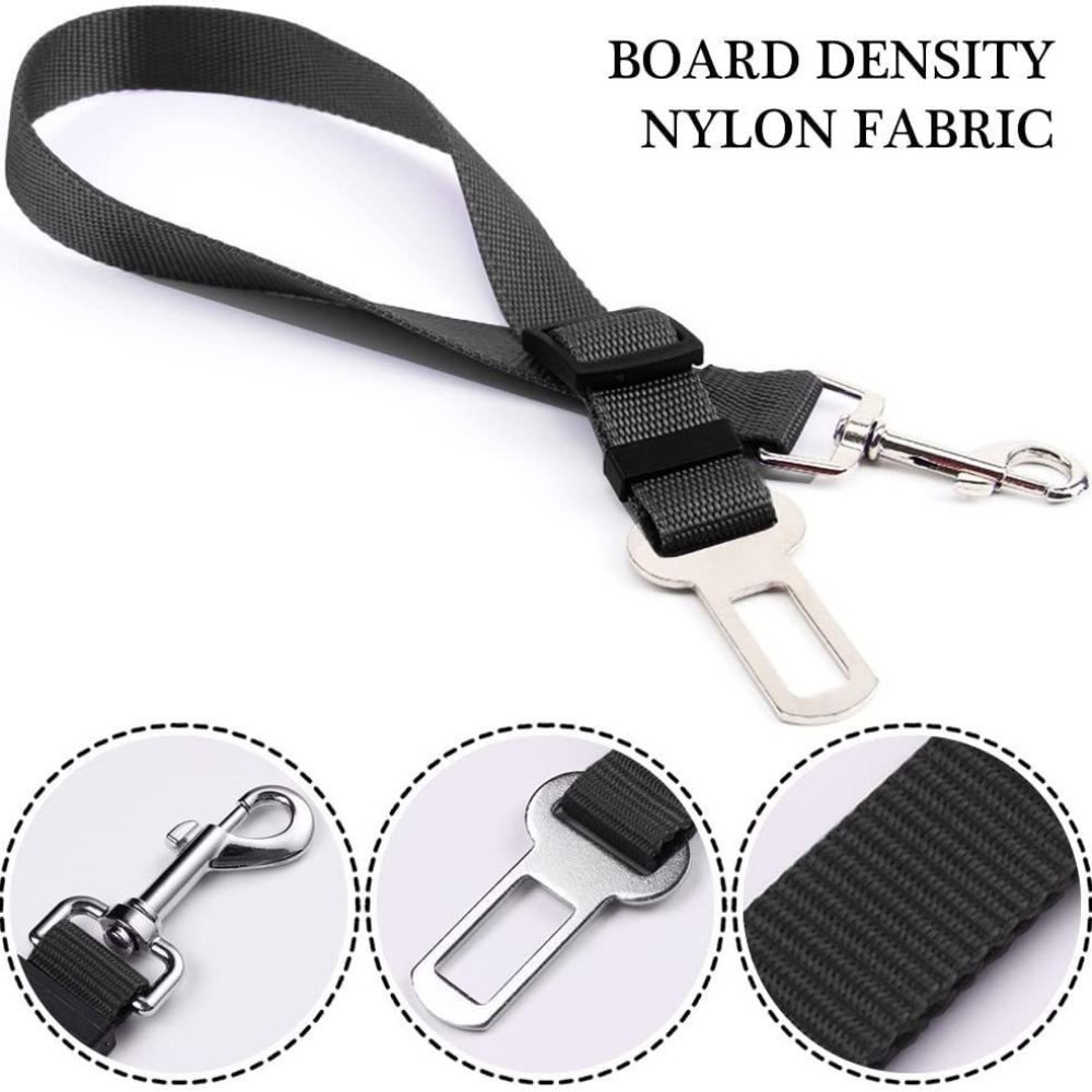 حزام أمان عاكس للكلاب للسيارة، - مراجعة Dog Seat Belt Harness Safety Tether وسعره