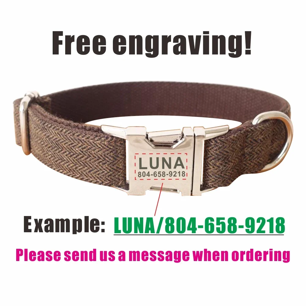 شخصية طوق بكلاب مخصصة الياقات  - مراجعة Reflective Dog Collar Personalized Engraved وسعره