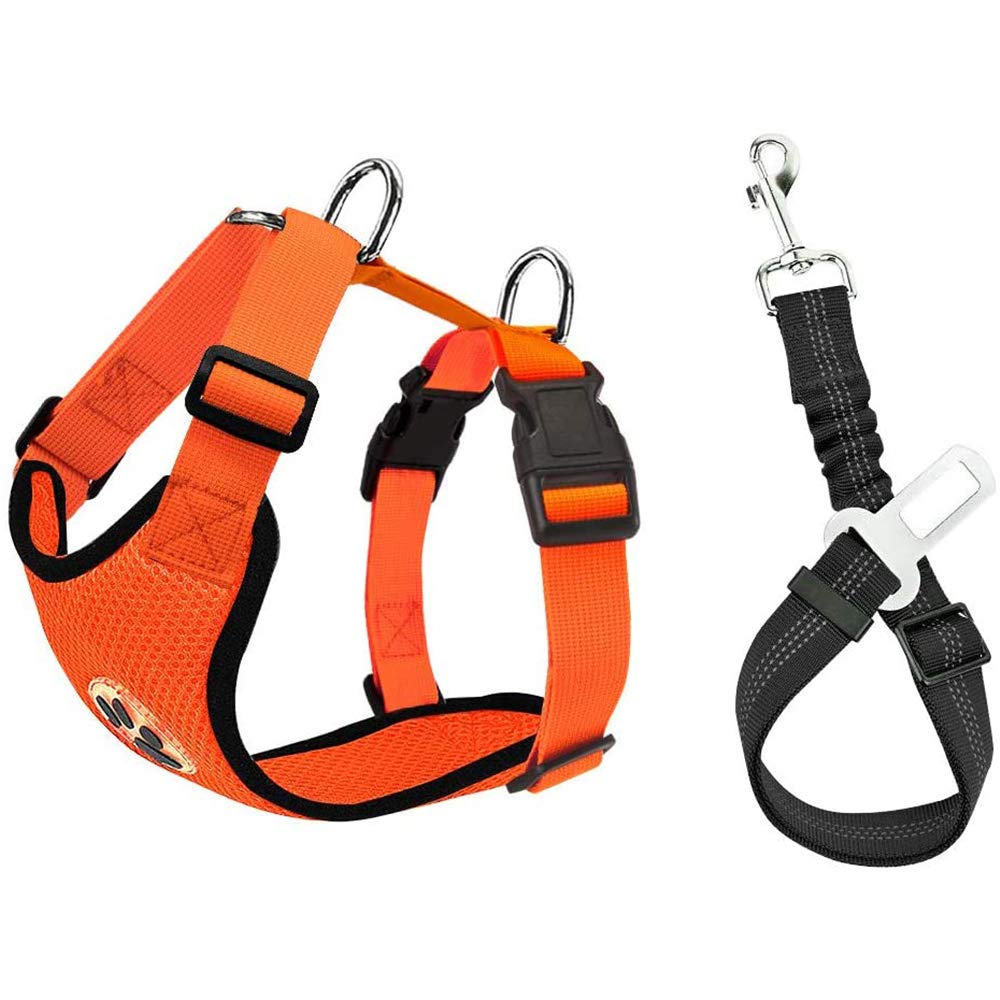 مجموعة حزام الأمان الكلب سيارة - مراجعة Dog Seat Belt Harness Safety Tether وسعره